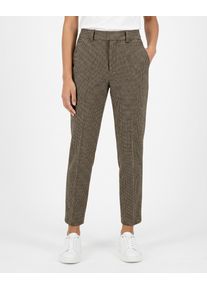 7/8-Hose Stehmann "Fluor-720", Damen, Gr. 36, N-Gr, braun (espresso), Web, Obermaterial: 76% Polyester, 21% Baumwolle, 2% sonstige Fasern, 1% Elasthan, gemustert, 7/8-L&auml;nge, Hosen 7/8-Hose, elegant gemustert, mit B&uuml;gelfalte