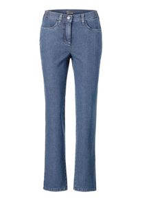 Regular-fit-Jeans GOLDNER "Kurzgr&ouml;&szlig;e Denimhose mit Stretchkomfort", Damen, Gr. 20, K-Gr, blau (hellblau), Obermaterial: 78% Baumwolle CO. 20% Polyester PES. 2% Elasthan EL., normal, Jeans Regular-fit-Jeans, Ohne
