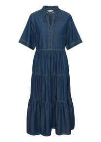 Midikleid Cream "Damen Kleid CRWinnie", Damen, Gr. 44, N-Gr, blau (banff medium blau denim), Obermaterial: 100% Baumwolle CO., Kleider Midikleid