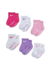 ABS-Socken Nike Sportswear "POP COLOR GRIPPER INFANT/TODDLER AN", Jungen, Gr. 68-80, Sockengr&ouml;&szlig;e, bunt (6x bunt), Baumwollmischung, unifarben, Socken ABS-Socken, f&uuml;r Babys, im 6er-Set