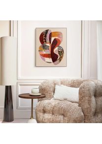 Wandbild Reinders "Lebender Kontrast", farbe bild(er): braun, Bilder, B/H/T: 50cm x 40cm x 3cm, 1 Stk., MDF, Wandbild, Wohnzimmer - Braun - MDF - Abstrakt - 50x40 cm, B:50cm H:40cm T:3cm