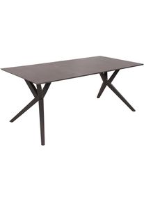 Gartentisch Garden Pleasure "MATERA", schwarz (anthrazit, anthrazit, schwarz), B:90cm H:74,5cm T:180cm, Tische, Gartentisch, leicht abwischbar