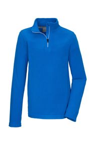 Fleeceshirt Killtec "KSW 502 BYS FLC SHRT", Jungen, Gr. 152, blau, Obermaterial: 100% Polyester, Shirts Fleeceshirt, Schnelltrocknend, warm, Stehkragen, Kinnschutz, Rei&szlig;verschluss