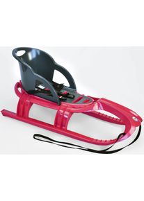Rodel KHW "Snow Tiger Comfort", pink (pink, schwarz), Schlitten, KinderB:47cm H:54cm L:105cm, Kunststoff, Rodel, B:47cm H:54cm L:105cm