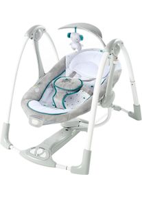 Babyschaukel Ingenuity "ConvertMe Swing-2-Seat Portable Swing - Nash", Baby, grau, Kunststoff, Metall, Stoff, Babywippen Babyschaukel, mit automatischer Schaukelfunktion und Sound-Effekt