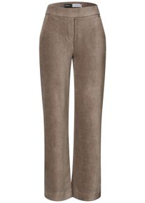 Cordhose Cecil "Style Neele", Damen, Gr. XL (44), L&auml;nge 30, braun (earthy taupe), Cord, Obermaterial: 65% Baumwolle, 33% Polyester, 2% Elasthan. Futter: 100% Baumwolle, unifarben, loose fit lang, Hosen Cordhose, im Loose Fit / Elastikbund