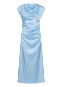 Midikleid Saint Tropez "Damen Kleid ZidtSZ", Damen, Gr. XS, N-Gr, blau (cerulean), Obermaterial: 97% Polyester PES. 3% Elasthan EL., Kleider Midikleid