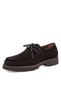 Schn&uuml;rschuh Tamaris, Herren, Gr. 41, Leder Textil, mokka, Veloursleder, Schuhe Schn&uuml;rschuh, Schn&uuml;rschuh, Halbschuh in Mokassin-Optik, f&uuml;r Herren