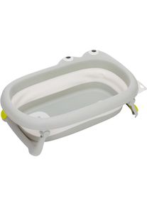 Babybadewanne fillikid "Faltbadewanne Dino", Baby, wei&szlig; (wei&szlig;, grau), Kunststoff, PP, Badewannen Babybadewanne