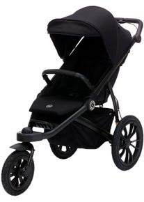 Jogger-Kinderwagen fillikid "Run S609", Baby, schwarz (schwarz melange), Kinderwagen Jogger-Kinderwagen