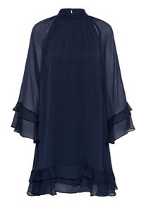 Midikleid Saint Tropez "Damen Kleid LabelleSZ", Damen, Gr. XS, N-Gr, blau (night sky), Obermaterial: 100% Polyester PES., Kleider Midikleid