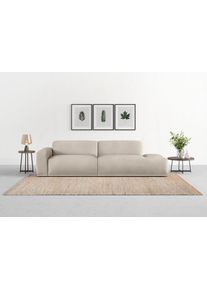 Big-Sofa Trendmanufaktur "Braga 277 cm, hochwertiger Kaltschaum, Megasofa Japandi-Stil", grau (dove), B:277cm H:72cm T:107cm, 100% Polyester, Sofas, Big-Sofa, modernes Big-Sofa, Couch mit hohem Sitzkomfort, 277/72/107 cm (B/H/T)