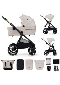 Kombi-Kinderwagen Kinderkraft "NEA 2 2in1", Baby, beige (soft beige), Kinderwagen Kombi-Kinderwagen
