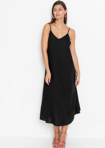 Tr&auml;gerkleid bonprix "Tr&auml;gerkleid aus feiner Viskose", Damen, Gr. 38, N-Gr, ohne &Auml;rmel, schwarz, Obermaterial: 100% Viskose, A-Linie, Kleider Tr&auml;gerkleid, f&uuml;r den Alltag, &auml;rmelloses Design, aus Viskose, in A-Linie