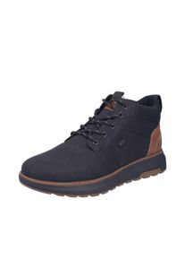 Winterboots Rieker, Herren, Gr. 46, Warmfutter, schwarz (schwarz, braun), Lederimitat, Textil, unifarben mit Farbeinsatz, Schuhe Winterboots, Schn&uuml;rboots, Outdoorboots mit wasserabweisender RiekerTEX-Membran