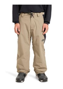 Snowboardhose Quiksilver "Snow Down", Herren, Gr. M, Normalgr&ouml;&szlig;en, beige (fallen rock), Obermaterial: 100% Nylon., Hosen Snowboardhose
