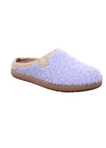 Pantoffel Rohde "Tortora", Damen, Gr. 36, Textil, fliederfarben, kontrastfarbene Details, Schuhe Pantoffel, Hausschuh, Komfortschuh mit flauschigem Obermaterial