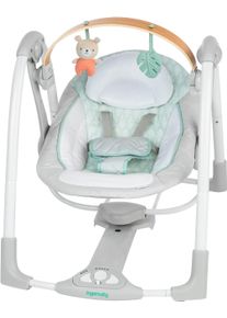Babywippe Ingenuity "Cozy Spot Swing 'n Go Portable Swing", Baby, gr&uuml;n, Kunststoff, Metall, Babywippen Babywippe, mit Sound-Effekt