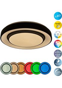 N&auml;ve N&Auml;VE LED Deckenleuchte "Monterey", schwarz, 1, 1 Stk., Leuchten, Deckenleuchte,wei&szlig;/schwarz,dimmbar per Fernbedienung,mit Farbwechsler, LED Deckenleuchte