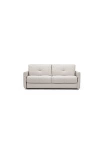 Schlafsofa Egoitaliano "DUCK, Made in Italy-Designsofa mit Dauerschlaffunktion, Breite 206 cm", wei&szlig;, B:206cm H:85cm T:96cm, Sofas, Schlafsofa, Schlafcouch aus Echtleder Bull mit komfortabler Matraze. 160x190 cm