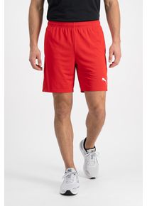 Trainingsshorts Puma "TEAMGOAL SHORTS", Herren, Gr. XL, N-Gr, rot (Puma rot, Puma wei&szlig;), Interlock, Obermaterial: 100% Polyester, unifarben, regular fit kniefrei, Hosen Trainingsshorts, aus Polyester, kniefrei, mit Interlock-Material, modernes Design
