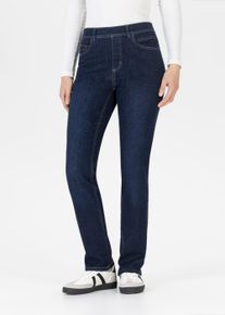 Jeansjeggings Stehmann "Melli-W", Damen, Gr. 36, N-Gr, schwarz eclipse, Denim/Jeans, Obermaterial: 89% Baumwolle, 10% Elastomultiester, 1% Elasthan, unifarben, straight fit lang, Jeans Jeansjeggings, Straight Jeasn im 5-Pocket-Style mit Gummizug und Stretch