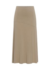 Midirock Saint Tropez "Damen Rock ViggaSZ", Damen, Gr. S, beige (weatherot teak), Obermaterial: 95% Viskose LENZING ECOVERO CV LenzEcov. 5% Elasthan EL., R&ouml;cke Midirock