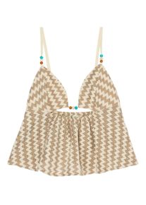 Crop-Top Roxy "Baby Tornado", Damen, Gr. L, beige (braunie), Obermaterial: 50% Baumwolle, 50% Microfaser., Hemden Crop-Top