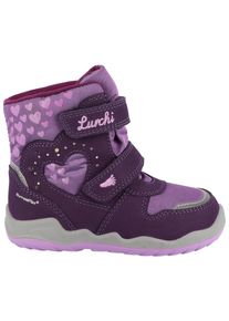 Barfu&szlig;schuh Lurchi "Falbi Barefoot, Binkschuh", M&auml;dchen, Gr. 34, Textil, lila (lila, rosa), Lederimitat, Textil, Schuhe Barfu&szlig;schuh, Klettboots mit Sympatex-Ausstattung, Gr&ouml;&szlig;enschablone zum Download