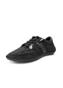 Barfu&szlig;schuh Leguano "NIGHTSTEP", Damen, Gr. 40, Textil, schwarz, Schuhe Barfu&szlig;schuh, Schn&uuml;rschuh mit Ziersteppung und Logo-Anh&auml;nger