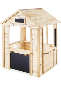 Spielhaus Pinolino "Knut, natur", braun (natur), Spielh&auml;user, KinderB:116cm H:137,4cm T:101,6cm, Holz, Spielhaus, f&uuml;r Drau&szlig;en, B:116cm H:137,4cm T:101,6cm