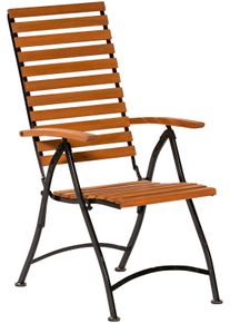 Gartensessel Merxx, braun, B:76cm H:110cm T:55cm, Sessel, Gartensessel, Eukalyptusholz, klappbar, verstellbar, braun