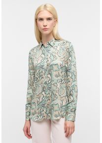Hemdbluse Eterna "REGULAR FIT", Damen, Gr. 52, bunt (hellgr&uuml;n), 100% Viskose, Blusen Hemdbluse