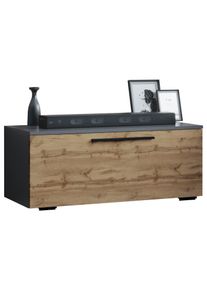 Wohnzimmertisch Vcm "Holz TV Lowboard M&ouml;bel Fernsehschrank Arila S", braun (anthrazit, honig, eiche), B:95cm T:40cm, Regale, Wohnzimmertisch