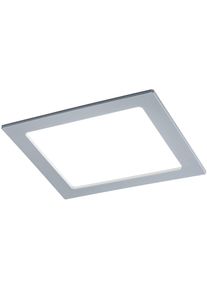 Paulmann LED Panel "LED Einbaupanel eckig 220x220mm 16,5W 4.000K Chrom matt", grau (chromfarben), 1, H: 0,5cm, 1 Stk., Leuchten, LED Einbaupanel eckig 220x220mm 16,5W 4.000K Chrom matt, LED Panel