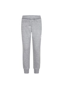 Jogginghose Converse "CNVB SIGNATURE CHUCKPATCH JGGR", Jungen, Gr. 110 (5), N-Gr, grau (dk grau heather, schwarz), angeraute Sweatware, Obermaterial: 60% Baumwolle, 40% Polyester, Hosen Jogginghose, f&uuml;r Freizeit und Training, weiche Sweatware, normale Weite