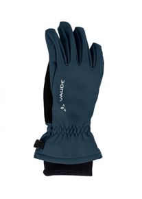 Multisporthandschuhe Vaude "KIDS RONDANE GLOVES", Kinder, Gr. 6, blau (schwarz sea, dar), Kunstfaser, Handschuhe Multisporthandschuhe, f&uuml;r Wandern, Skitour und Schulradweg, winddichtes Material