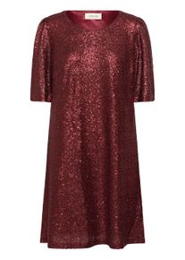 Midikleid Cream "Damen Kleid CRDiddi", Damen, Gr. XL, N-Gr, rot (zinfandel), Obermaterial: 100% Polyester PES., Kleider Midikleid