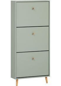 Schuhschrank Schildmeyer "Bjarne, Schuhschrank, Made in Germany, B: 60 cm", gr&uuml;n (pistazie), B:59,8cm H:131cm T:19,5cm, FSC-zertifizierter Holzwerkstoff, Schr&auml;nke, Schuhschrank, Solide Verarbeitung - Dieses Produkt ist in Deutschland gefertigt