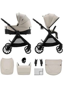Kombi-Kinderwagen Kinderkraft "VESTO 2 - 2in1", Baby, beige, Stahl, Kinderwagen Kombi-Kinderwagen