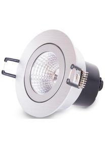 Paco Home Einbauleuchte "Rita", grau (silberfarben), &Oslash; 8,2cm H: 8,1cm, Leuchten, LED Einbaustrahler Schwenkbar LED Strahler Spotlight Flach dimmbar, Einbauleuchte