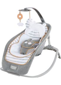 Babywippe Ingenuity "Rocking Seat - Bella Teddy", Baby, grau, Kunststoff, Metall, Stoff, Babywippen Babywippe, mit Sound-Effekt