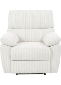Relaxsessel Home Affaire "LANNOY, TV-Sessel, elektr. o. manuelle Relaxfunktion, USB A/C", wei&szlig; (cream), B:95cm H:96cm T:94cm, Sessel, Relaxsessel, Elektrische Variante mit USB A/C. Federkern, Webstoff