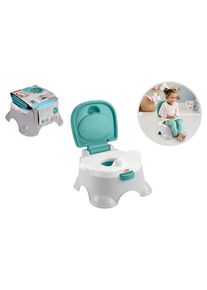 T&ouml;pfchen Simba "Fisher Price 3-in-1", Baby, grau (wei&szlig;), Kunststoff, T&ouml;pfchen T&ouml;pfchen, verwendbar als T&ouml;pfchen, Toilettensitz und Tritthocker
