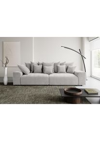 Big-Sofa WERK2 "Maxi, viel Platz, Mega Sofa, viele Kissen, bequem, kuschel Design", grau (hellgrau), B:290cm H:78cm T:132cm, 100% Polyester, Sofas, Big-Sofa, Struktur, XXL