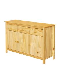 Livetastic , Naturfarben , Holz , Kiefer,Kiefer , massiv,massiv , 1 F&auml;cher , 3 Schublade(n) Schubladen , 129x80x40 cm , stehend ,