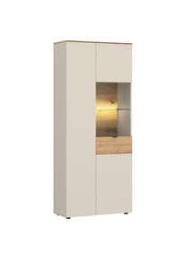 M&Ouml;BELIX M&ouml;belix , Kaschmir, Eiche Artisan , Glas, Holzwerkstoff , 8 F&auml;cher , 80x195x40 cm ,