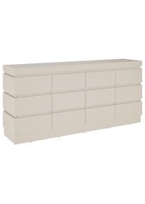 M&Ouml;BELIX M&ouml;belix , Kaschmir , Holzwerkstoff , 6 F&auml;cher , 2 Schublade(n) Schubladen , 201.2x92.5x45 cm ,