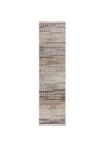 Flair Rugs , Beige , Textil , Streifen , rechteckig , 60x230 cm , f&uuml;r Fu&szlig;bodenheizung geeignet, in verschiedenen Gr&ouml;&szlig;en erh&auml;ltlich, schmutzabweisend, strapazierf&auml;hig ,