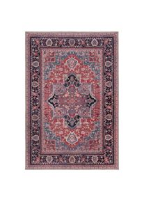 Flair Rugs , Rot , Textil , Struktur , rechteckig , 160x230 cm , f&uuml;r Fu&szlig;bodenheizung geeignet, in verschiedenen Gr&ouml;&szlig;en erh&auml;ltlich, schmutzabweisend, waschbar ,